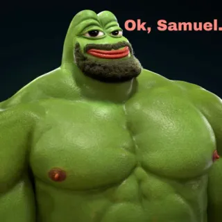 Jagged Pepe whatsapp stickers