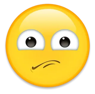 😕 05732902 emoji, confused, unsure, expression, yellow face telegram sticker