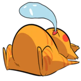 😵 0cb95c7e cat, animal, exhausted, tired, cartoon telegram sticker