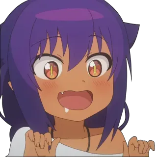 😋 ec9789fc Anime, Cartoon, Meisje, Leuk, Personage whatsapp sticker