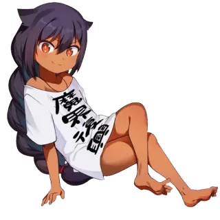 🙂 671a670c 魔界少女 anime, cartoon, girl, manga, sitting, character telegram sticker