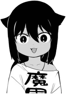 😯 53e1352b 魔 anime, cartoon, cute, kawaii, manga, character telegram sticker