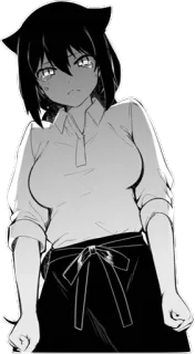 😭 8d9aec0b anime, cat girl, manga, female, cartoon telegram sticker