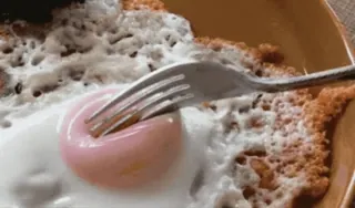 🍳 ca3af716 uovo, cibo, colazione, uovo fritto, forchetta, pasto, cucina telegram sticker