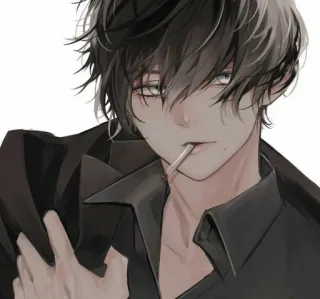 Anime smoking | @Jaim_0 whatsapp stickers