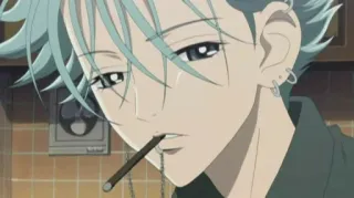 Anime smoking | @Jaim_0 telegram stickers