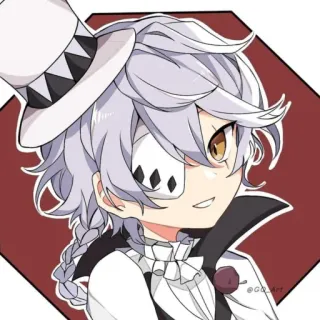 😊 5a668a4d 动漫, Q版, 角色, 帽子, 艺术 telegram sticker