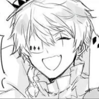 ☺️ af1ce4d4 动漫, 漫画, 角色, 绘画, 卡通, 微笑, 快乐 telegram sticker