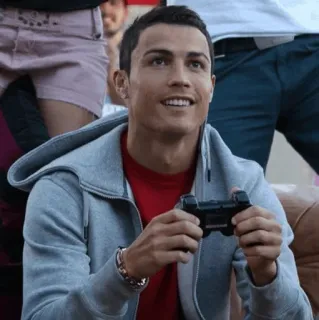🖤 c8b7583b Cristiano Ronaldo football, soccer, athlete, gamer, ronaldo, celebrity telegram sticker