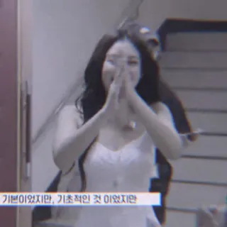 🎠 c245987c 기본이었지만, 기초적인 것이었지만 여자, 한국, 드레스, 미소, 인물 telegram sticker