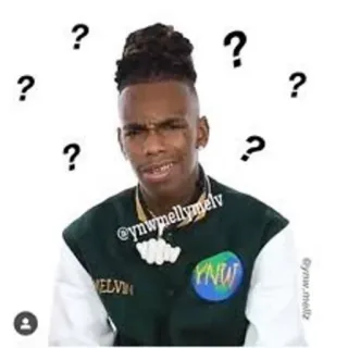 ❓ a48fb7af YNW Melly ミュージシャン, ラッパー, YNW Melly, ポートレート, 有名人, 人物, 質問 telegram sticker