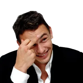 🖕 3657619c мужчина, жест, лицо, костюм, обидный telegram sticker