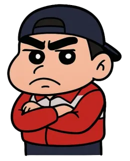 😒 6ec8b773 Desenho animado, Bravo, Personagem, Chateado, Menino telegram sticker