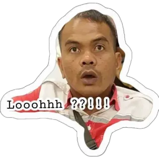 😔 ebe2ff36 Loooohhh ???!!! Meme, Surpreso, Reação, Engraçado, Sticker telegram sticker