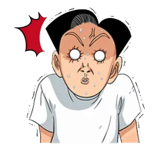 🥺 1e85ebce アニメ, 漫画, ショック, びっくり, 緊張, 汗 telegram sticker