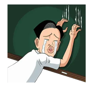 💩 f349da65 泣く, 悲しい, 漫画, 感情, 学生, 涙 telegram sticker
