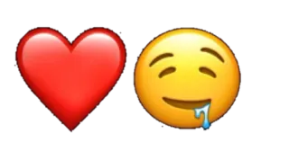 🌟 83724b36 心, 表情符号, 爱, 流口水, 喜爱, 欲望 whatsapp sticker