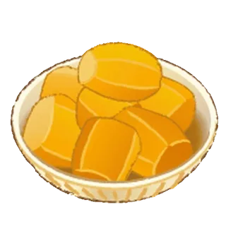 😊 59dd7b73 makanan, buah, mangkuk, kuning, lezat, manis, camilan telegram sticker