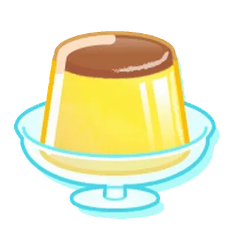 😊 5a5f2dce puding, makanan penutup, makanan, manisan, custard, karamel telegram sticker