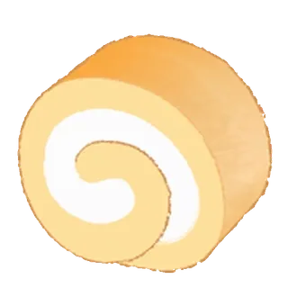 😊 b9b829a0 bolu gulung, kue gulung, hidangan penutup, kue, kue kering, manis, makanan telegram sticker