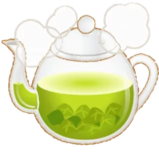 😊 fcdfe219 teko, teh, teh hijau, minuman, minuman, daun telegram sticker