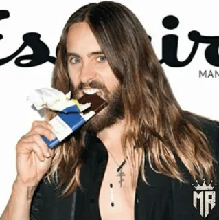 ⚜️ 1fb17983 Jared Leto Esquire MAN Jared Leto, cioccolato, attore, rivista, celebrità, ritratto, uomo telegram sticker