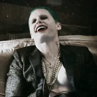 ✖️ 7102f160 Joker Suicide Squad Joker, Suicide Squad, villain, DC Comics, personaggio, fumetto, pazzo telegram sticker