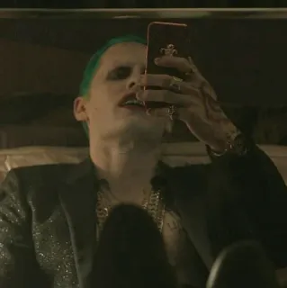 ✖️ 75541c18 The Joker Suicide Squad Joker, DC Comics, cattivo, Suicide Squad, Jared Leto telegram sticker