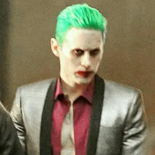 ✖️ 757e45e7 Joker Joker, DC Comics, villain, fumetto, principe pagliaccio del crimine, pazzo, capelli verdi telegram sticker