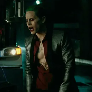 ✖️ da61a38c Joker Suicide Squad Joker, cattivo, DC Comics, film, supercattivo telegram sticker