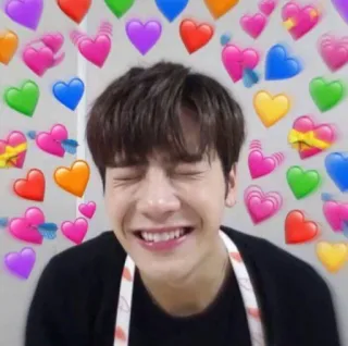 🦕 3b0dae8e hart, liefde, blij, glimlach, persoon, vreugde whatsapp sticker