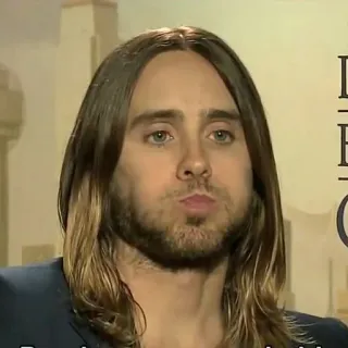 🗿 5bb68e87 Jared Leto นักแสดง, คนดัง, นักดนตรี, ภาพเหมือน telegram sticker