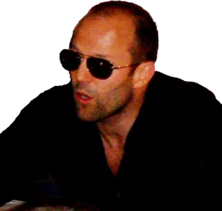 😳 3cd90d31 Jason Statham diễn viên, kính râm, đàn ông, người whatsapp sticker