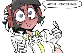 😨 19c86718 MOST INTRIGUING. Аниме, Манга, Персонаж, Девушка, Выражение, Интригующий telegram sticker