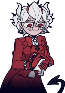 ☹️ 6635abc8 Beelzebub Helltaker Аниме, Вельзевул, Helltaker, Игра, Демон telegram sticker