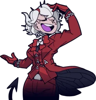 😃 8d31a8c1 Lucifer Helltaker Аниме, Дьявол, Helltaker, Демон, Люцифер, Игра telegram sticker