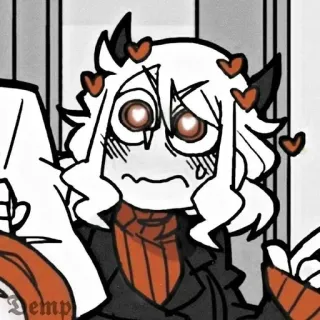 😡 bd3daa97 temp Аниме, Стикер, Мультфильм, Милый, Любовь, Сердечки telegram sticker