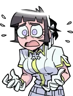 ☹️ d0919b56 Azazel Helltaker Азазель, Helltaker, Аниме, Демон, Ангел, Персонаж, Игра, Наклейка telegram sticker