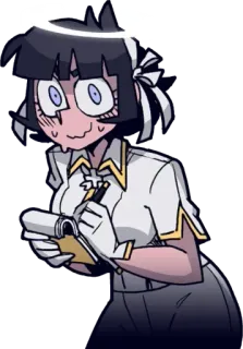 🥺 f94c258c Azazel Helltaker Аниме, Демон, Helltaker, Девушка, Блокнот telegram sticker