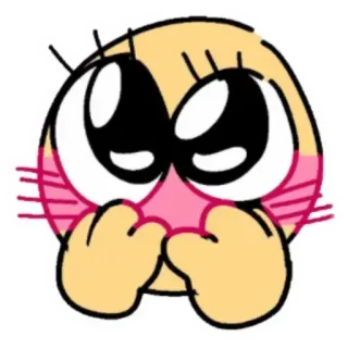 🥺 395e937e Emoji, lindo, sonrojado, kawaii, tímido whatsapp sticker