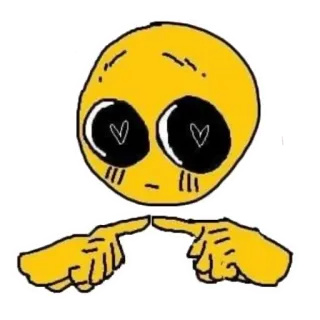 🥺 78147867 Emoji, Tímido, Lindo, Ojos de amor, Meme, Dedos, Expresión whatsapp sticker