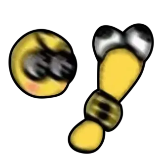 🤬 85909e30 abeja, dibujos animados, animal, insecto, amarillo, divertido whatsapp sticker