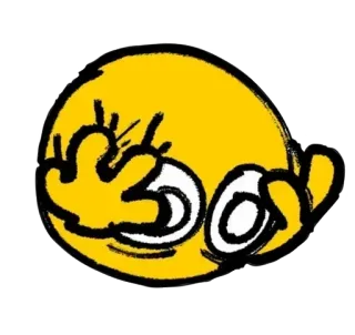 😱 bb6f83ec Emoji, Facepalm, Expresión, Reacción, Dibujos animados, Amarillo whatsapp sticker