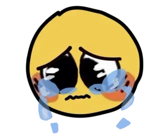 😞 c7f1ddb8 llorando, triste, emoji, emocional, angustiado whatsapp sticker