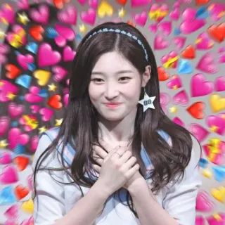 💗 6dfe3601 mujer, corazones, amor, lindo, chica, coreano whatsapp sticker