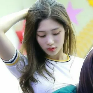 🍥 70c1584f mujer, chica, retrato, persona, belleza, pelo whatsapp sticker