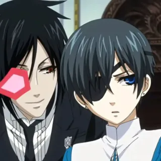 ♥️ 0da8edc3 Ciel Phantomhive Black Butler Anime, Manga, Personage, Sebastian Michaelis, Ciel Phantomhive, Black Butler telegram sticker