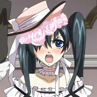 ♥️ 6fe073e1 Ciel Phantomhive Black Butler Anime, Manga, Ciel Phantomhive, Black Butler, Cartoon telegram sticker