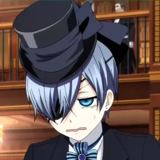 ♥️ 71060f12 Ciel Phantomhive Black Butler Anime, Manga, Personage, Ciel Phantomhive, Black Butler telegram sticker