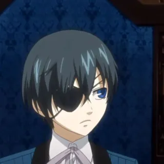 ♥️ 7f82720c Ciel Phantomhive Black Butler Anime, Personage, Ciel Phantomhive, Black Butler telegram sticker